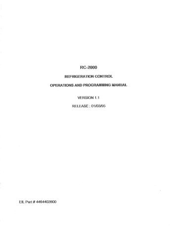 EIL / ECI RC-2000 Manual - icemeister.net