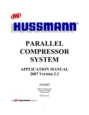 Master Parallel Compressor System Application ... - icemeister.net