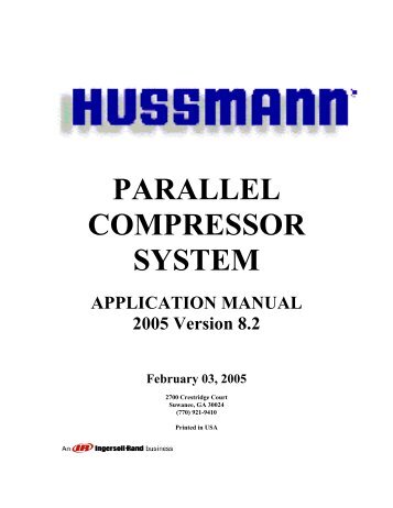 Parallel Compressor System Application Manual ... - icemeister.net