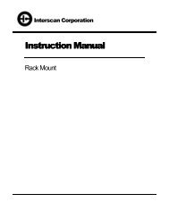 RM Series Analog Manual - Interscan Corporation