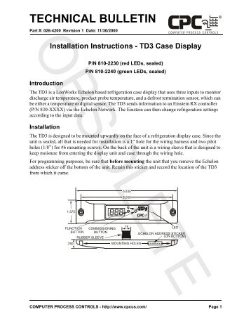 TD3 Case Display Installation Instructions Rev1 - icemeister.net