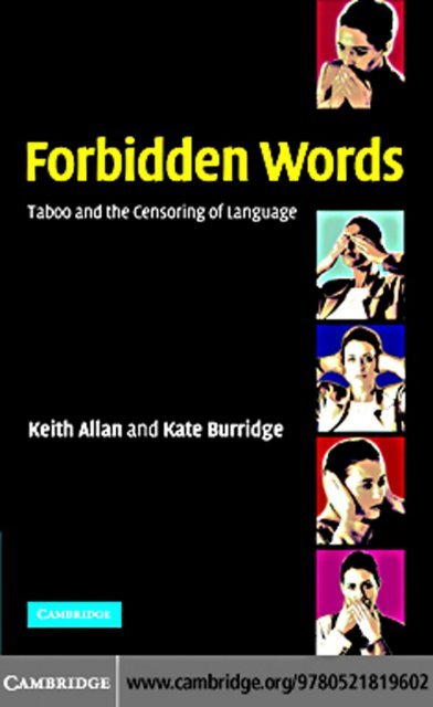 Indian X Tabu - Forbidden Words: Taboo and the Censoring of Language