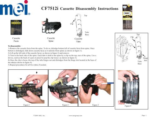 Download CF7000 Cassette Disassembly and Assembly ... - MEI