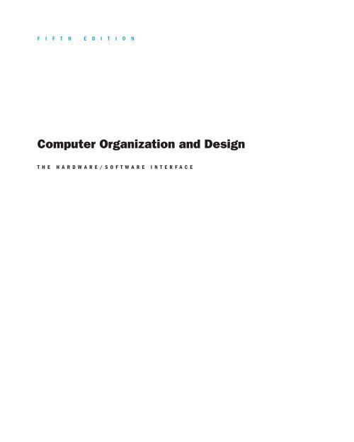Computer Organisation and Design (2014)