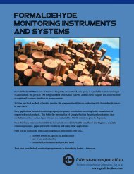 Formaldehyde monitoring instruments and systems - Interscan ...