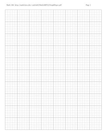 Graph paper. Print two-sided if you can!