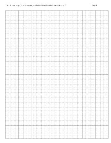one inch graph paper