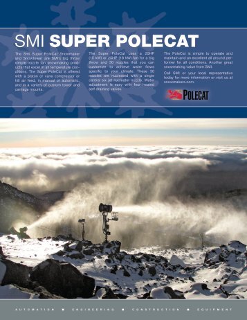 SMI SUPER POLECAT - Snow Machines, Inc.