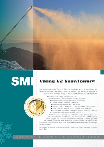 Viking V2 SnowTower - Snow Machines, Inc.