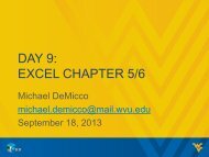 DAY 9: EXCEL CHAPTER 5/6