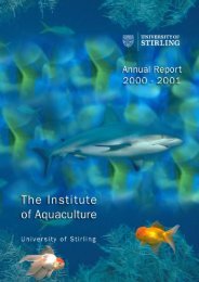 aqua annual report 2000-2001 - Institute of Aquaculture - University ...