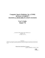 300004D-409 HUMAC NORM User Manual - CSMi Solutions