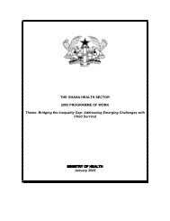 Annual Programme of Work 2005 - Ministry of Health