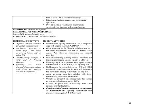 Annual Programme of Work 2005 - Ministry of Health