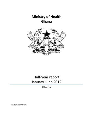 Half year report 2012 - final draft-2 - Ministry of Health