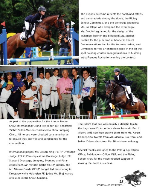 Issue 5 May - June 2012 - Manila Polo Club