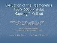 Evaluation of the Haemonetics TEG®® 5000 Platelet ... - NASCOLA