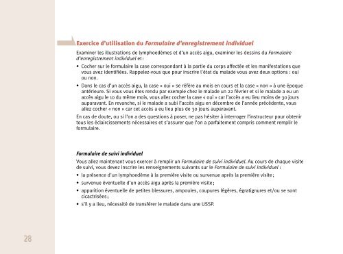 Evaluation et prise en charge de la filariose lymphatique