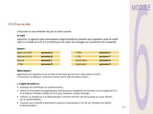 Evaluation et prise en charge de la filariose lymphatique