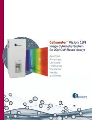 Cellometer® Vision CBA - Nexcelom