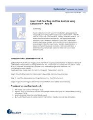 Insect Cell Counting and Size Analysis using ... - Nexcelom