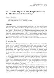 The Genetic Algorithm with Simplex Crossover for Identification of ...