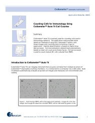 Counting Cells for Immunology Using CellometerTM ... - Nexcelom