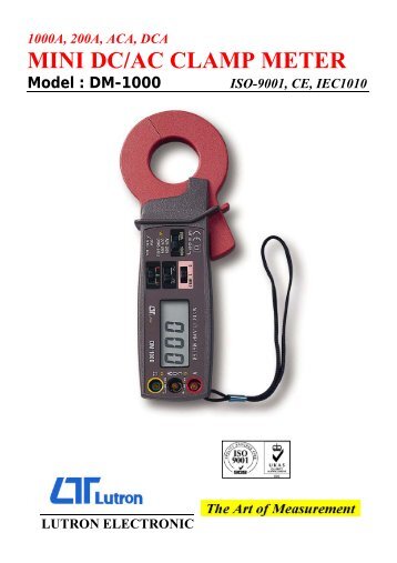 MINI DC/AC CLAMP METER - Test and Measurement Instruments CC