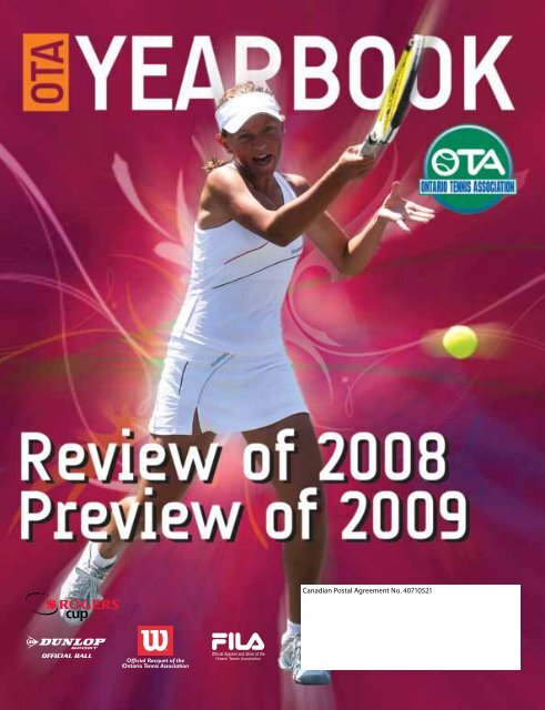 YEAR ENd 2008 - Ontario Tennis Association