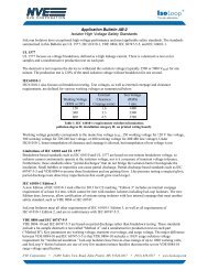 High Voltage Testing Standards Overview - NVE Corporation