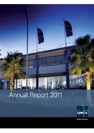 Annual Report 2011 - GMHBA Health Insurance