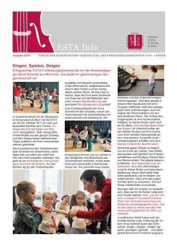 ESTA Info - European String Teachers Association