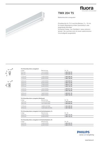 TMX 204 T5 - Fluora