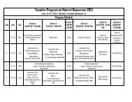 VPNR2013 draft Schedule - Aravali Foundation for Education