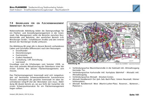 Kaufkraft- und Umsatzgrößen für die Stadt Ansbach insgesamt