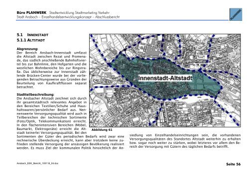 Kaufkraft- und Umsatzgrößen für die Stadt Ansbach insgesamt