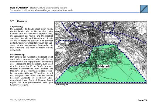 Kaufkraft- und Umsatzgrößen für die Stadt Ansbach insgesamt