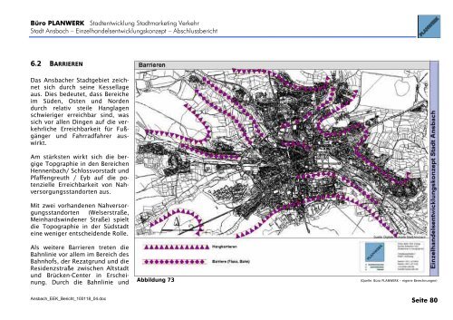 Kaufkraft- und Umsatzgrößen für die Stadt Ansbach insgesamt