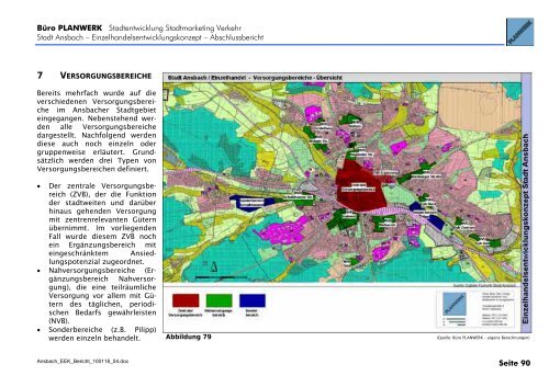 Kaufkraft- und Umsatzgrößen für die Stadt Ansbach insgesamt