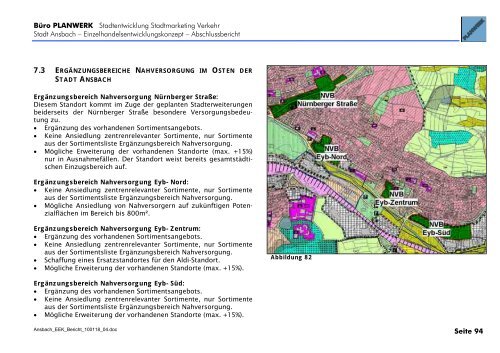 Kaufkraft- und Umsatzgrößen für die Stadt Ansbach insgesamt