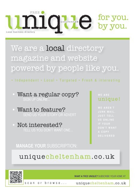 Unique Magazine July 2013
