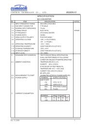 COMTECH TECHNOLOGY CO., LTD. BSSDN-01 SPECIFICATION