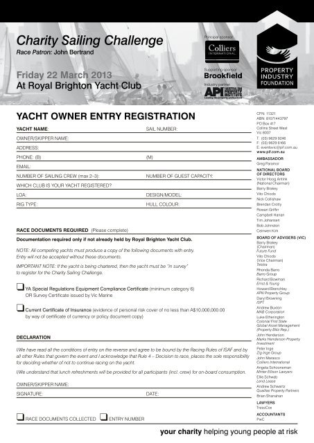 yacht registration australia