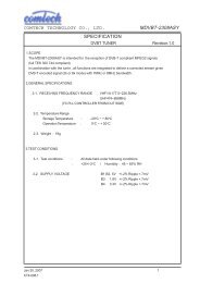 comtech technology co., ltd. mdvbt-2308asy specification