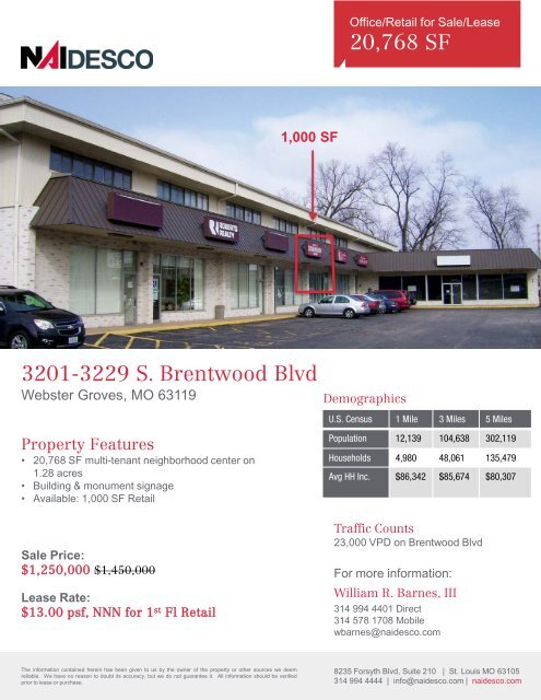 3201-29 S. Brentwood Blvd - NAI DESCO