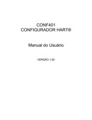 CONF401 CONFIGURADOR HARTÂ® Manual do ... - smarresearch