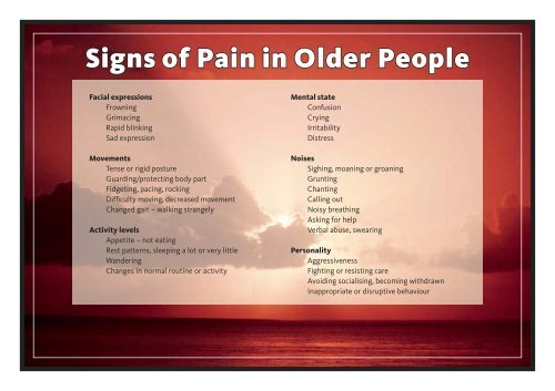 Pain management poster