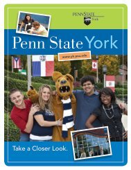 Take a Closer Look. - Penn State York - Penn State University
