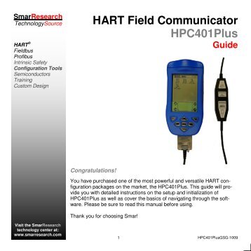 HART Field Communicator HPC401Plus - smarresearch