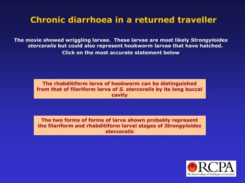 Vomiting & Diarrhoea in a nursing home - Rcpa.tv